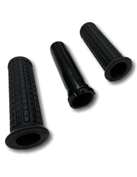 Gripy Chwyty Rączki Motocyklowe 1” (25 mm / 25,4 mm) + Tuleja Gazu | Czarne