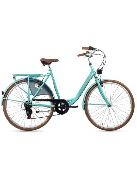 Rower Miejski Damski Retro 28 6 Biegów Światła - 1