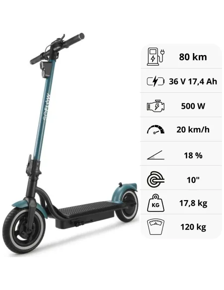 Hulajnoga Elektryczna Składana Miejska SoFlow SO2 AIR MAX 500W 17,4 Ah 80km