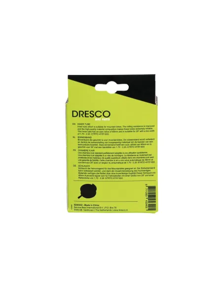 Dętka Rowerowa 29" 1.7–2.2 AV 48 mm Dresco Innertube 29"