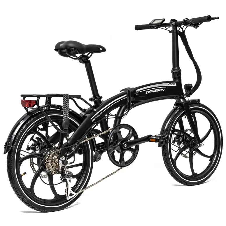 Rower Elektryczny Damski Męski Składany 20" Alu SHIMANO Tarcze 250 W LCD