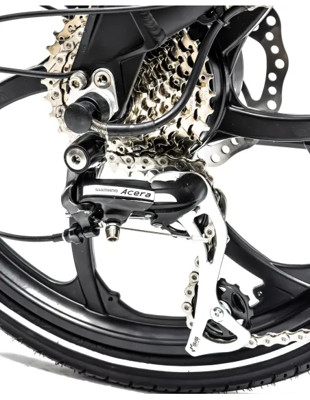 Rower Elektryczny Damski Męski Składany 20" Alu SHIMANO Tarcze 250 W LCD