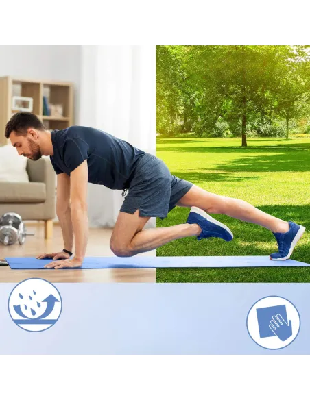 Mata do Ćwiczeń Fitness Joga Antypoślizgowa Mocna Miękka Wygodna 1,5 cm