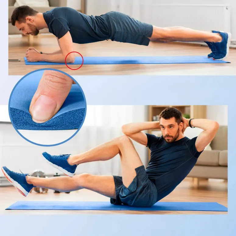 Mata do Ćwiczeń Fitness Joga Antypoślizgowa Mocna Miękka Wygodna 1,5 cm