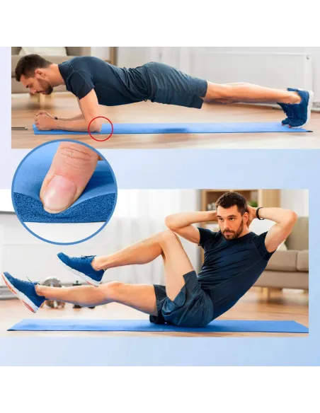 Mata do Ćwiczeń Fitness Joga Antypoślizgowa Mocna Miękka Wygodna 1,5 cm