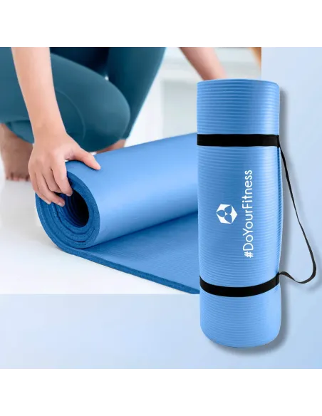 Mata do Ćwiczeń Fitness Joga Antypoślizgowa Mocna Miękka Wygodna 1,5 cm