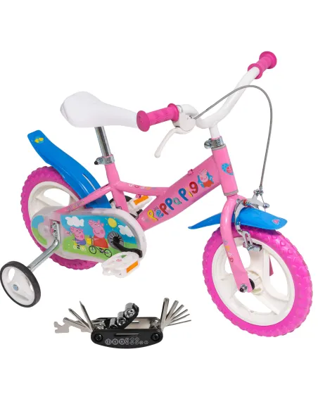 Rower Dziewczęcy Peppa Pig Świnka Peppa Koła 12" Kółka boczne Błotniki