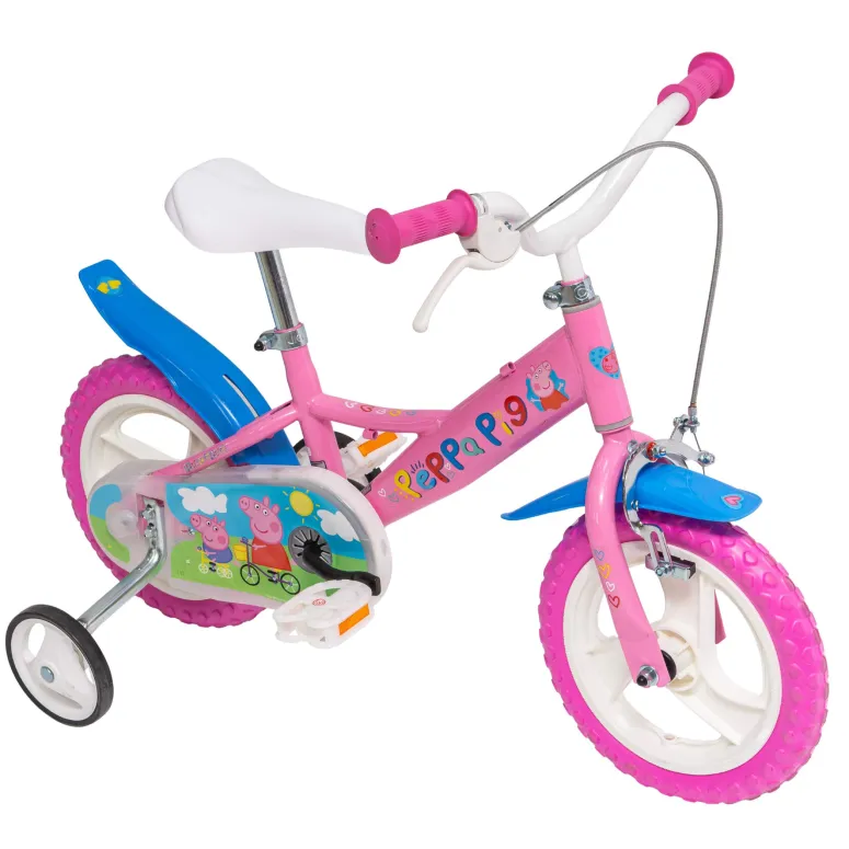 Rower Dziewczęcy Peppa Pig Świnka Peppa Koła 12" Kółka boczne Błotniki