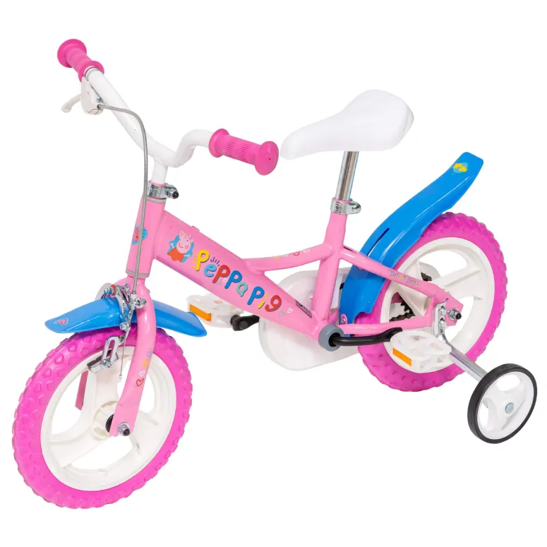 Rower Dziewczęcy Peppa Pig Świnka Peppa Koła 12" Kółka boczne Błotniki