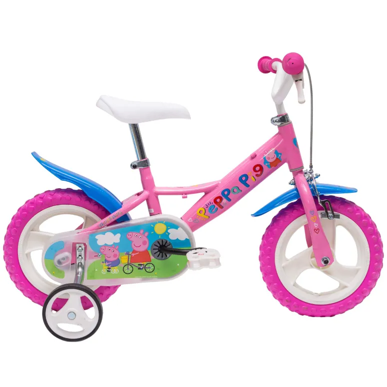 Rower Dziewczęcy Peppa Pig Świnka Peppa Koła 12" Kółka boczne Błotniki