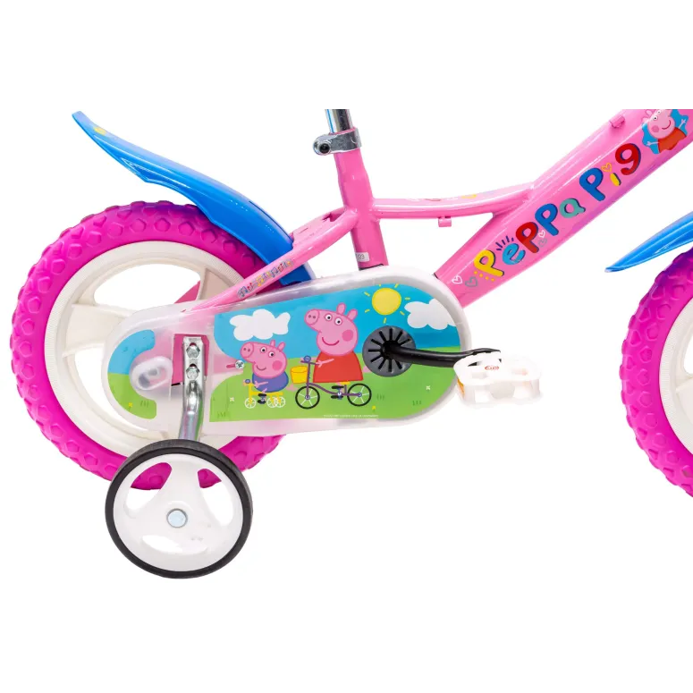 Rower Dziewczęcy Peppa Pig Świnka Peppa Koła 12" Kółka boczne Błotniki