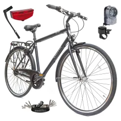 Rower Męski Miejski 28" SHIMANO Nexus 7 Bagażnik Błotniki Światła Lekki