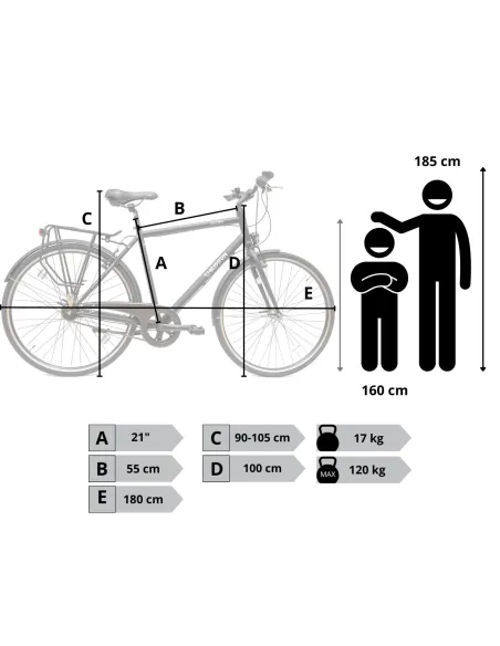 Rower Męski Miejski 28" SHIMANO Nexus 7 Bagażnik Błotniki Światła Lekki