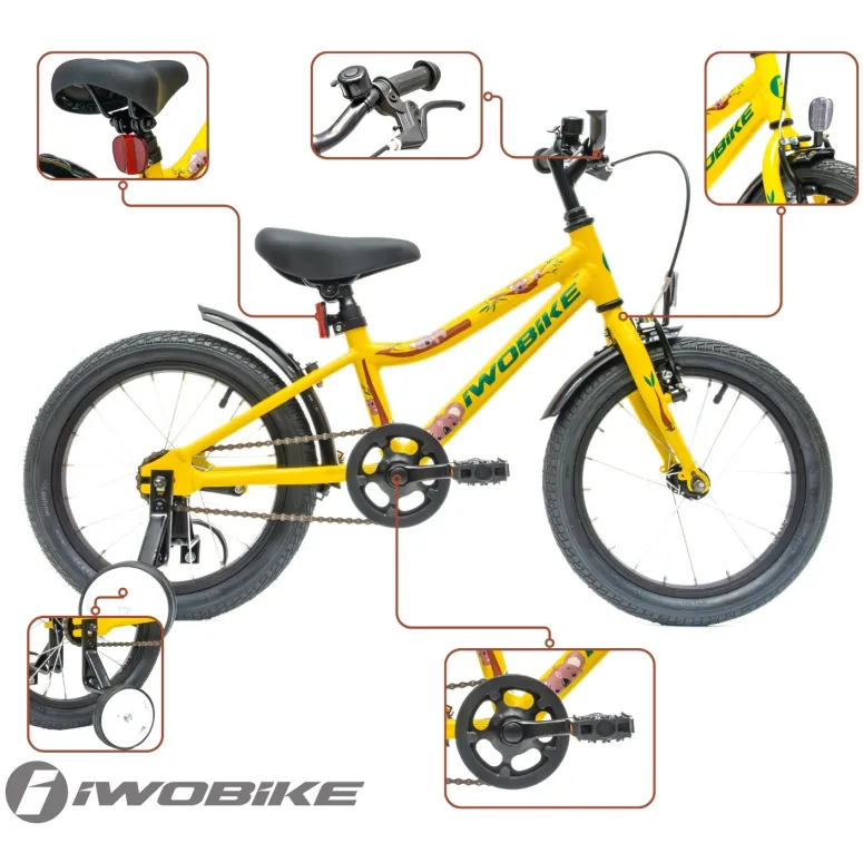 Rower Dziecięcy IWOBIKE Koala Koła 16"
