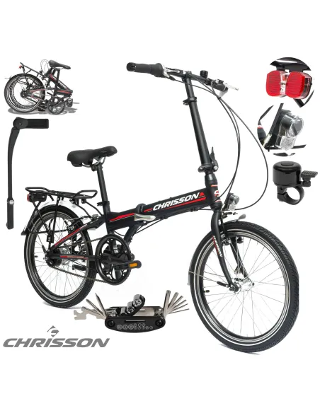 Rower Męski Damski Składany Miejski 20" Aluminium SHIMANO Nexus Oświetlenie