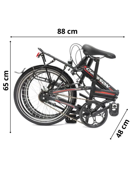Rower Męski Damski Składany Miejski 20" Aluminium SHIMANO Nexus Oświetlenie