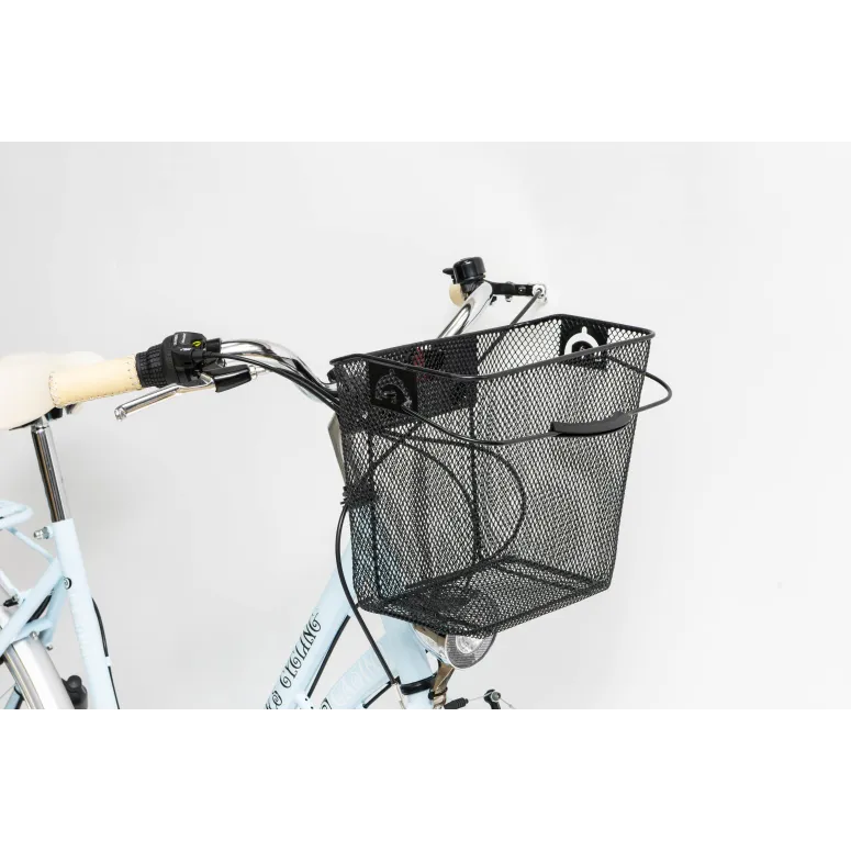 Rower Damski Miejski Koła 28" SHIMANO Koszyk Oświetlenie Bagażnik Stopka