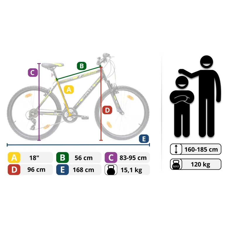 Rower Górski MTB Galano Path, Koła 26"