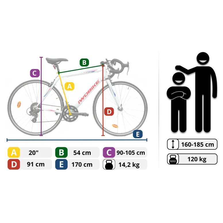 Rower Szosowy IWOBIKE Zephyr 90's Koła 28"