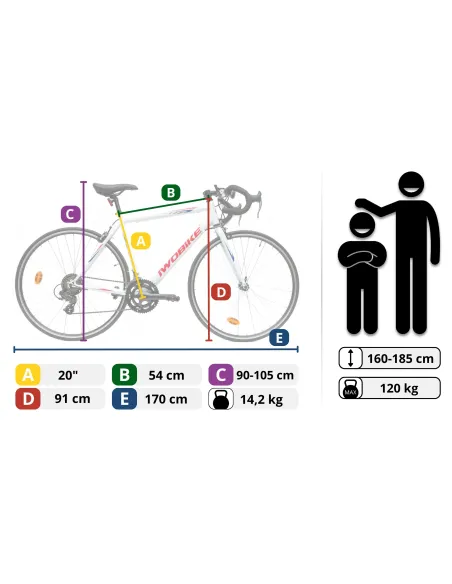 Rower Szosowy IWOBIKE Zephyr 90's Koła 28"