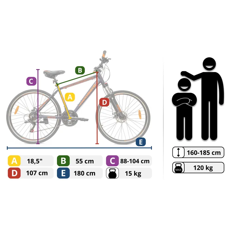 Rower Crossowy IWOBIKE Galaxy Koła 28"
