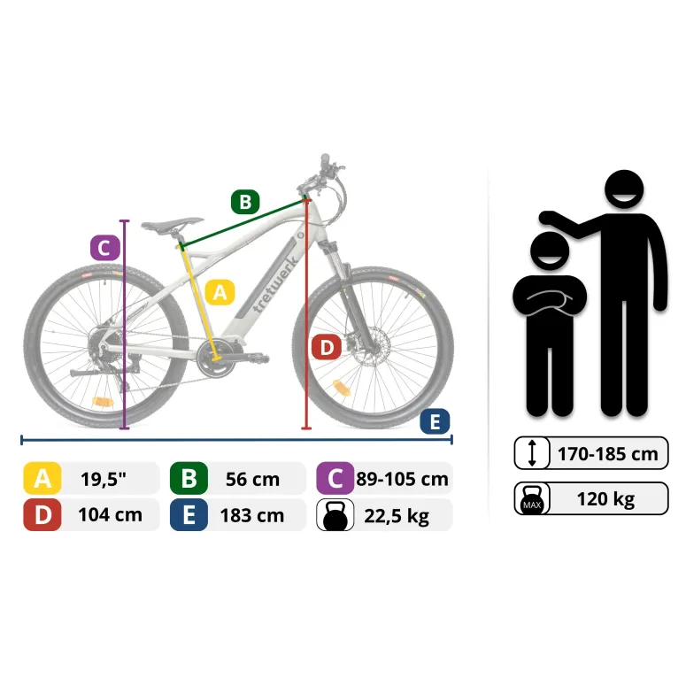 Rower Elektryczny MTB Tretwerk Commander, Koła 27,5"