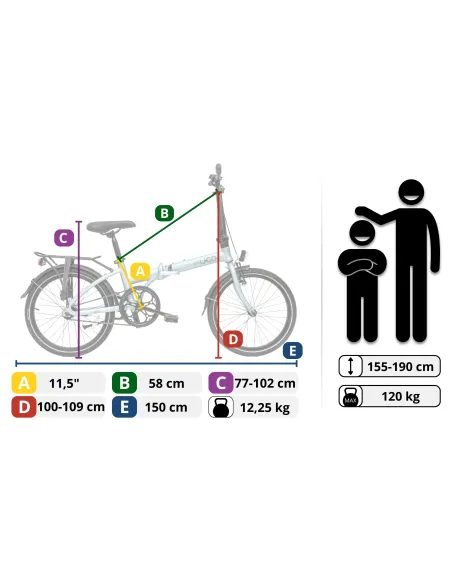 Rower Składany Just&nbsp;U•GO Koła 20"