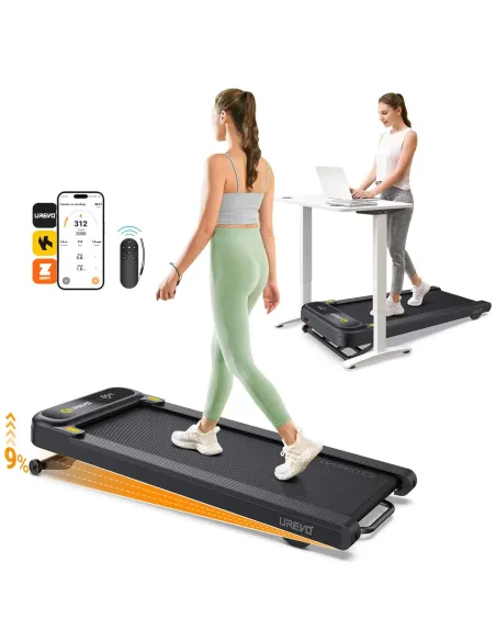 Bieżnia Składana UREVO z Automatycznym Nachyleniem