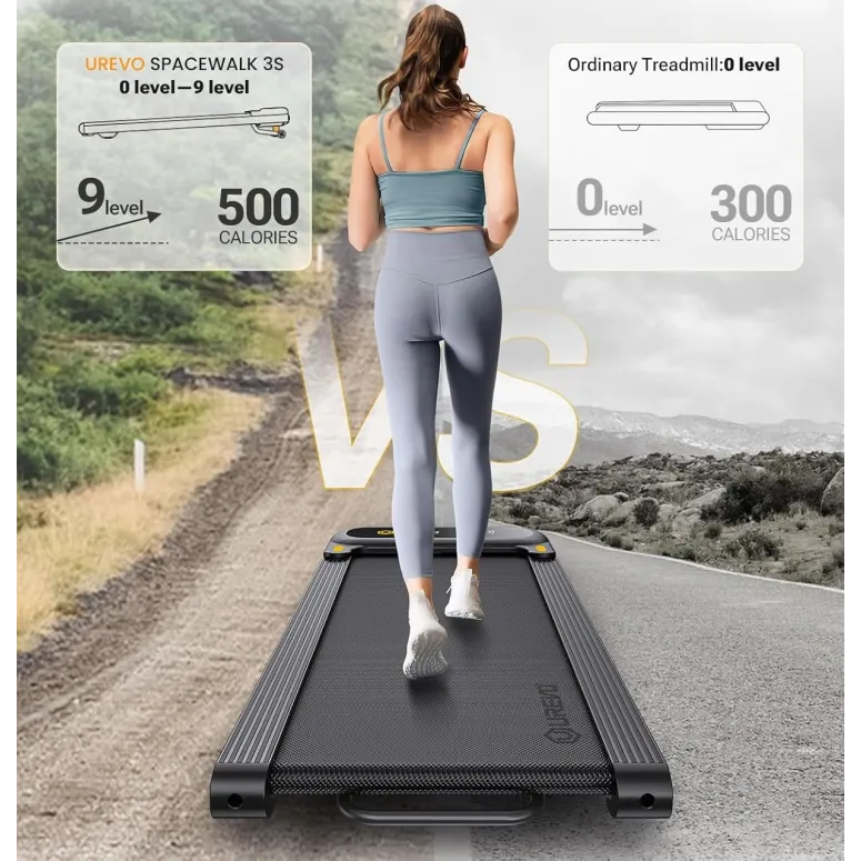 Bieżnia Składana UREVO z Automatycznym Nachyleniem