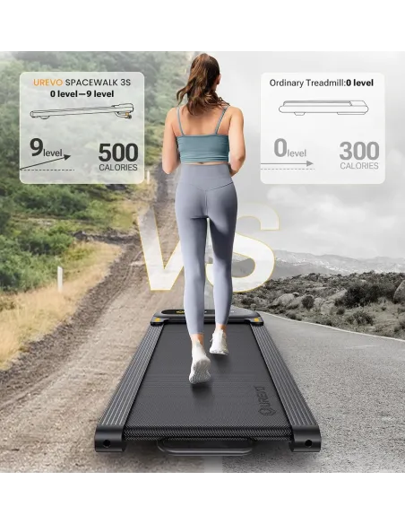 Bieżnia Składana UREVO z Automatycznym Nachyleniem