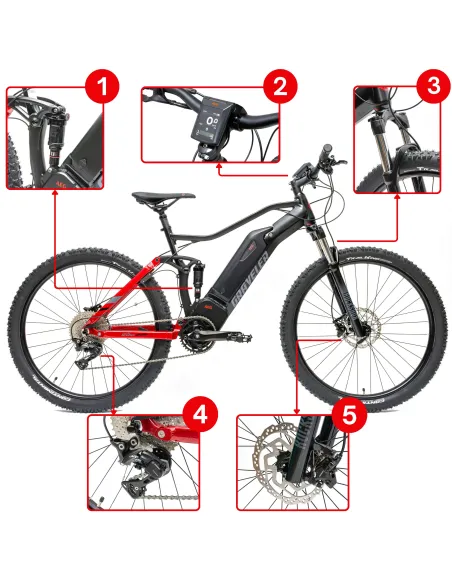 Rower Elektryczny Górski Propethe Graveler e9000 Koła 27,5"