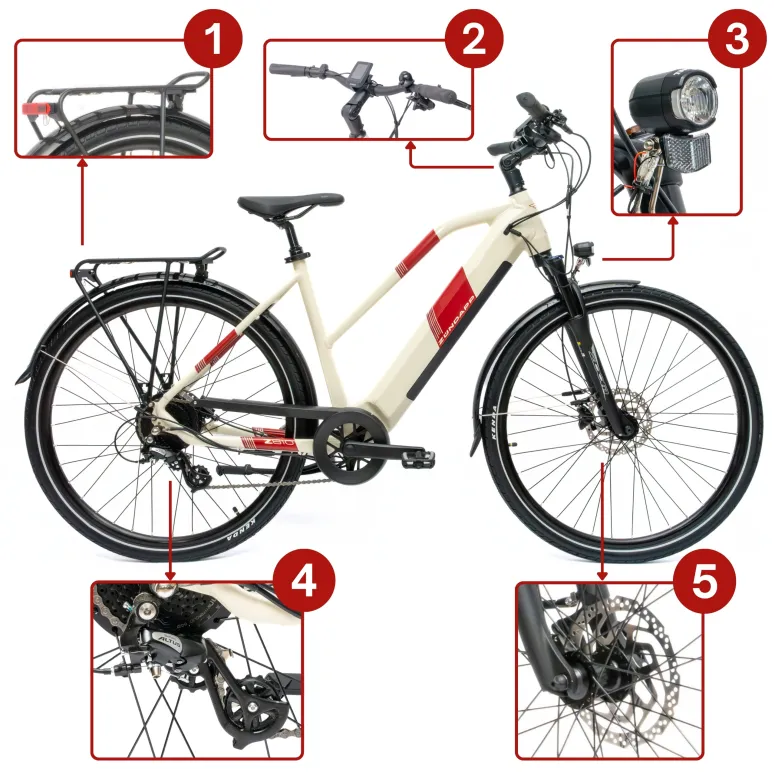 Rower Elektryczny Trekkingowy Zündapp&nbsp;Z810, Koła 28"