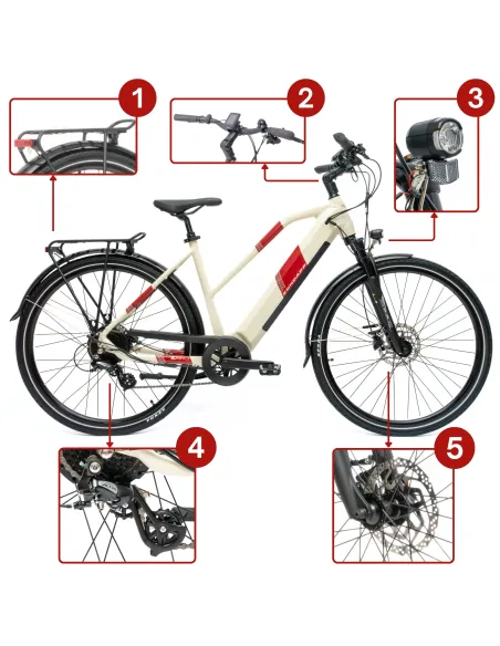 Rower Elektryczny Trekkingowy Zündapp&nbsp;Z810, Koła 28"