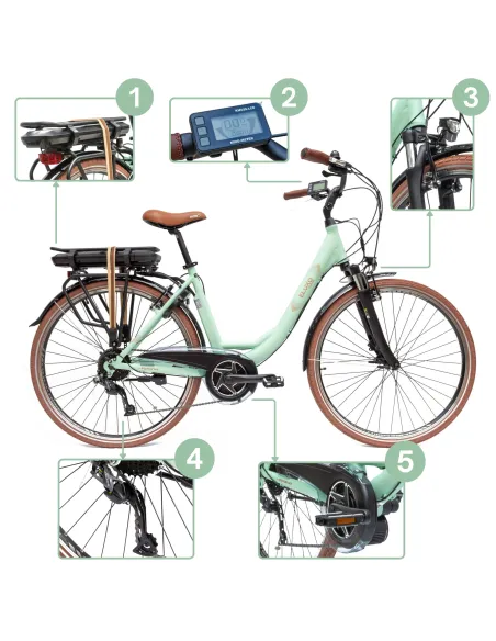 Rower Elektryczny Miejski Eluxo Comfort, Koła 28"