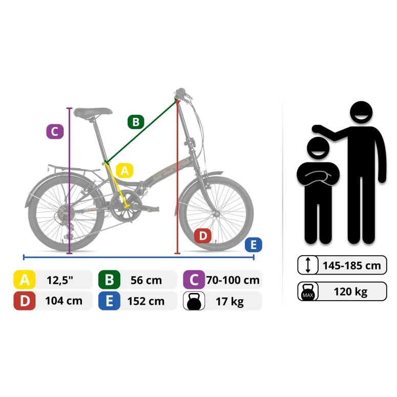 Rower Składany KS Cycling DaCapo Foldtech