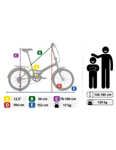 Rower Składany KS Cycling DaCapo Foldtech
