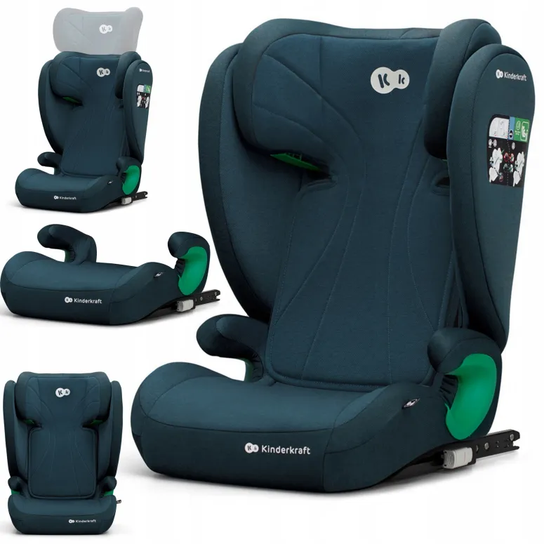Fotelik samochodowy Kinderkraft Junior Fix2 I-SIZE 15-36 kg od 4 lat 2w1