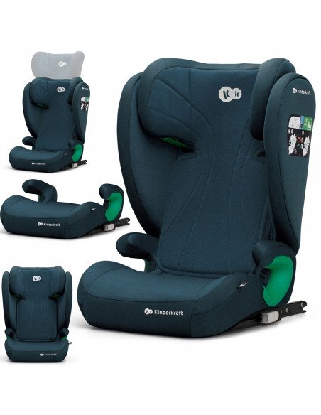 Fotelik samochodowy Kinderkraft Junior Fix2 I-SIZE 15-36 kg od 4 lat 2w1