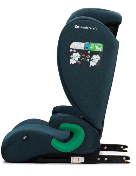 Fotelik samochodowy Kinderkraft Junior Fix2 I-SIZE 15-36 kg od 4 lat 2w1
