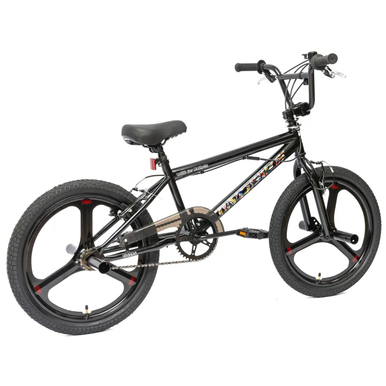 Rower BMX IwoBike Black ZigZag, 20”