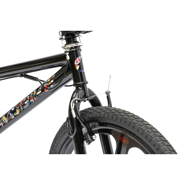 Rower BMX IwoBike Black ZigZag, 20”