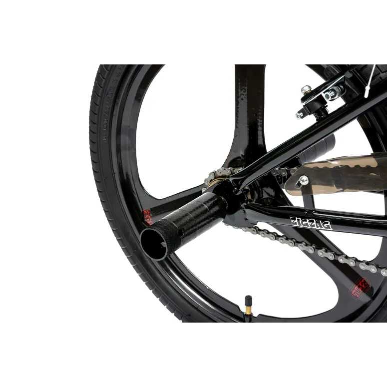 Rower BMX IwoBike Black ZigZag, 20”