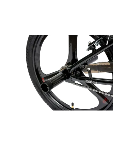 Rower BMX IwoBike Black ZigZag, 20”