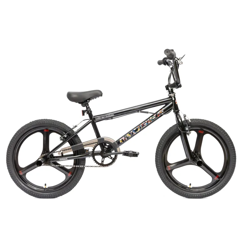 Rower BMX IwoBike Black ZigZag, 20”