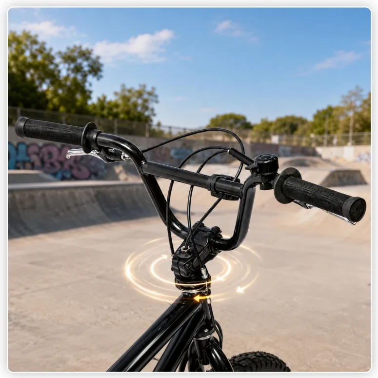 Rower BMX IwoBike Black ZigZag, 20”