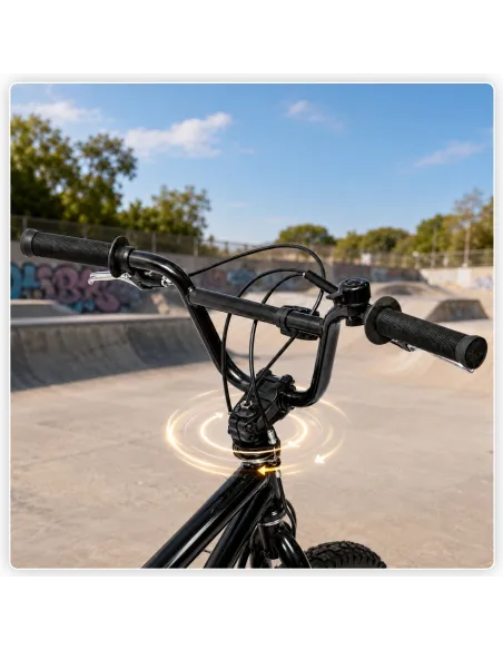 Rower BMX IwoBike Black ZigZag, 20”