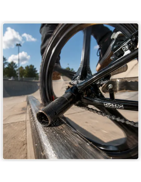 Rower BMX IwoBike Black ZigZag, 20”