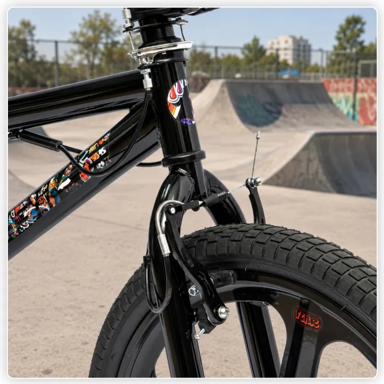 Rower BMX IwoBike Black ZigZag, 20”