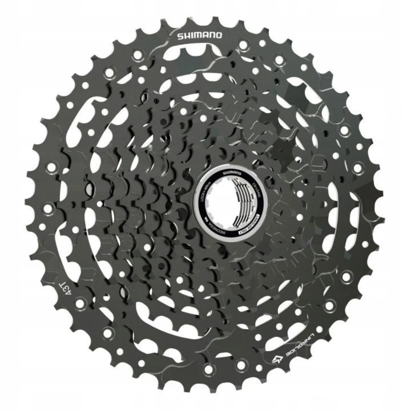 Kaseta Shimano CUES CS-LG400 10rz 11-43T LinkGlide E-bike / MTB / Trekking