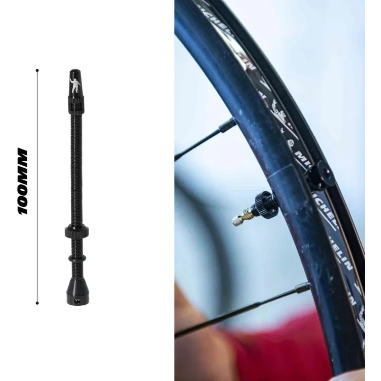 Zawór Bezdętkowy Michelin Valve 2 100 mm SZTUKI Czarny